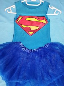 Kids Costumes to Hire - SuperGIRL - child Top & Tutu